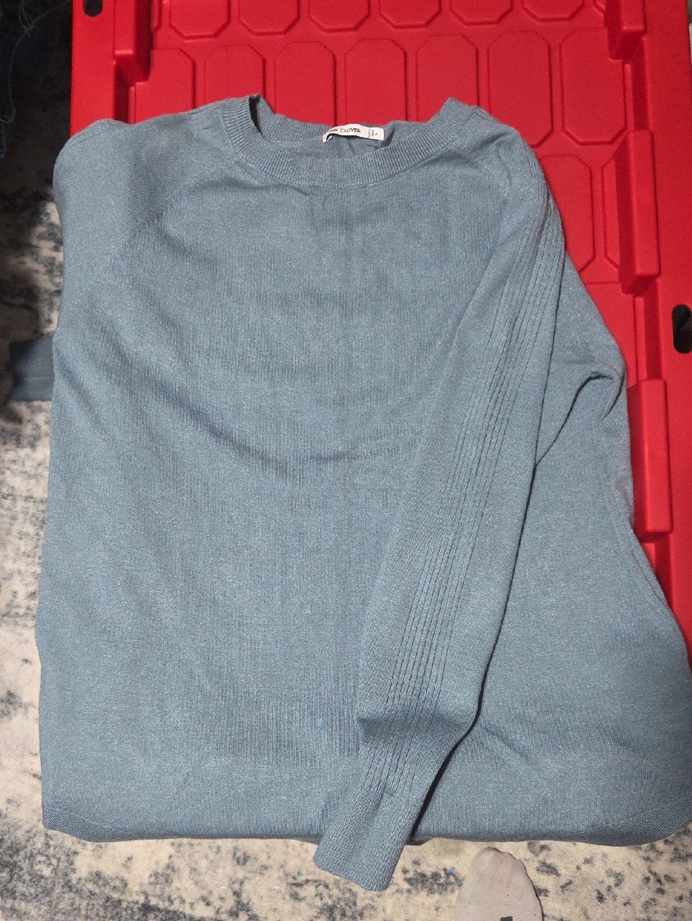 Crewneck Sweater in Dusty Blue